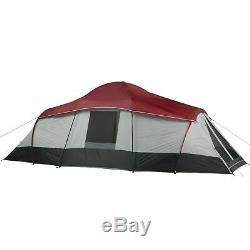 Family camping Instantanée Pop Up Tente 10 personne 3 Pièces Cabines 2 Queen Matelas d/'Air