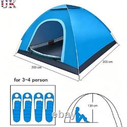 1-10 Man Instant Pop Up Tent Waterproof Outdoor Camping Hiking Festival Tent UK