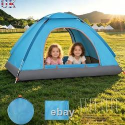 1-10 Man Instant Pop Up Tent Waterproof Outdoor Camping Hiking Festival Tent UK