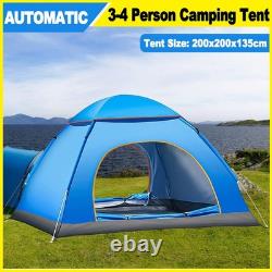 1-10 Man Instant Pop Up Tent Waterproof Outdoor Camping Hiking Festival Tent UK