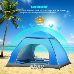 1-10 Man Instant Pop Up Tent Waterproof Outdoor Camping Hiking Festival Tent UK