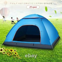 1-10 Man Instant Pop Up Tent Waterproof Outdoor Camping Hiking Festival Tent UK