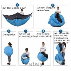 1-10 Man Instant Pop Up Tent Waterproof Outdoor Camping Hiking Festival Tent UK