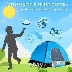 1-10 Man Instant Pop Up Tent Waterproof Outdoor Camping Hiking Festival Tent UK