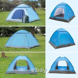 1-10 Man Instant Pop Up Tent Waterproof Outdoor Camping Hiking Festival Tent UK