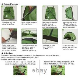 1-3 Person Man Large Family Camping Tent Backpacking Tent Outdoor Waterproof