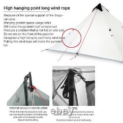 1 Person 3F UL GEAR Outdoor Ultralight Hiking Camping Tent 3 Season Tent UK