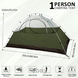 1-Person Waterproof Camping Tent with Easy Setup Ideal for Outdoor Adventures