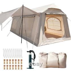 10-12 Person Inflatable Outdoor Camping Tent Large Family Tent With Stove Jack