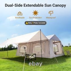 10-12 Person Inflatable Outdoor Camping Tent Large Family Tent With Stove Jack
