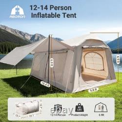 10-12 Person Inflatable Outdoor Camping Tent Large Family Tent With Stove Jack