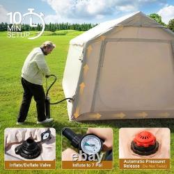 10-12 Person Inflatable Outdoor Camping Tent Large Family Tent With Stove Jack