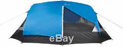 10-Person Blue/White Freestanding Tunnel Tent With Multi-Position Fly Hike Camping