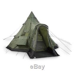 10 Person Deluxe Teepee Tent 14'x14' Waterproof Camping Outdoor, Extra Large