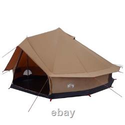 10 Person Family Camping Tent Waterproof Outdoor Shelter Brown Large Tent