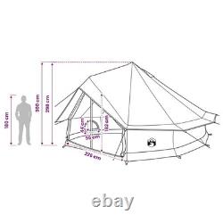 10 Person Family Camping Tent Waterproof Outdoor Shelter Cream Large Tent