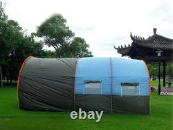 10 Person Family Tunnel Camping Tent Waterproof Canvas Large Outdoor Group Big