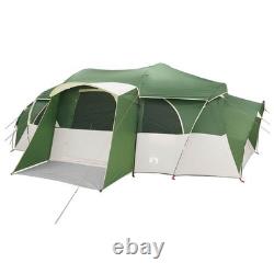 10 Person Family Tunnel Tent Waterproof Camping Shelter Green Large Outdoor