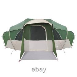 10 Person Family Tunnel Tent Waterproof Camping Shelter Green Large Outdoor
