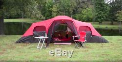 10 Person Large Tent Camping Outdoor Ozark Trail 3 Room Family Outing Waterproof