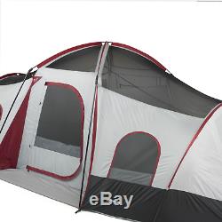 10 Person Ozark Trail Outdoor Camping 3 Room Tent Family Large Instant 20 14 9 X