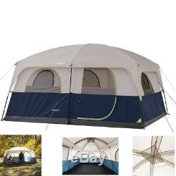 10-person Large Family Camping Tents Blue 2 Rooms Tienda de Campaña Carpa