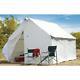 10 X 12 Canvas Wall Tent Complete Bundle With Floor & Frame Included, Large