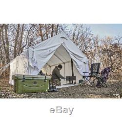 10 x 12 Canvas Wall Tent Complete Bundle with Floor & Frame Included, Large