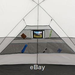 12-Person Base Camp Tent with Lights dome Camping Outdoor Family vacation large