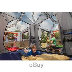 12 Person Cabin Tent Sleeps Family Camping Instant 3 Room L-Shaped Outdoor Large