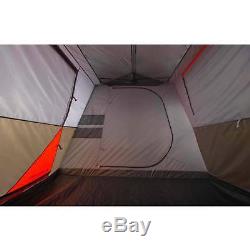 12 Person Cabin Tent Sleeps Family Camping Instant 3 Room L-Shaped Outdoor Large