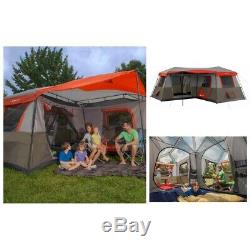 12 Person Camping Tent 3 Room Instant Cabin Outdoor Shelter Large Family Tents