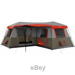 12 Person Camping Tent 3 Room Instant Cabin Outdoor Shelter Large Family Tents