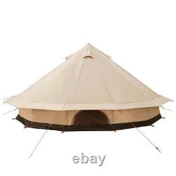 12 Person Family Camping Tent Waterproof Outdoor Shelter Cream Large Tent