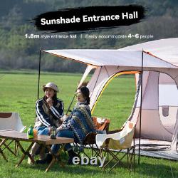 12 Person Large Room Tent for Family Outdoor Hiking Waterproof 4 Season hj B3Q8