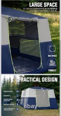 14.1'x6.5'x9' Inflatable Tent 6-10 Easy Setup Large Family Tent with 2 Doors