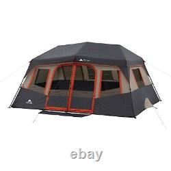 14 x 10 Orange Instant Cabin Tent 10 Person 2 Rooms Outdoor Shelter Camping NEW