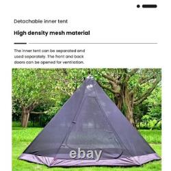 150D Oxford Double Layer A-shaped Tent Lightweight 4 Season Camping Tent PU2000m