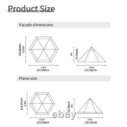 150D Oxford Double Layer A-shaped Tent Lightweight 4 Season Camping Tent PU2000m