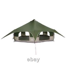 18 Person Family Camping Tent Waterproof Outdoor Shelter Green Large Tent