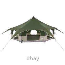 18 Person Family Camping Tent Waterproof Outdoor Shelter Green Large Tent
