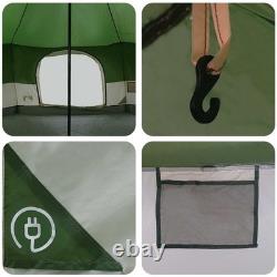 18 Person Family Camping Tent Waterproof Outdoor Shelter Green Large Tent