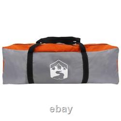 18 Person Family Camping Tent Waterproof Outdoor Shelter Grey Orange Large