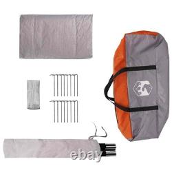 18 Person Family Camping Tent Waterproof Outdoor Shelter Grey Orange Large