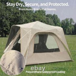 2-3 Man Pop Up Camping Tent Waterproof 4 Season Hiking Backpacking Shelter