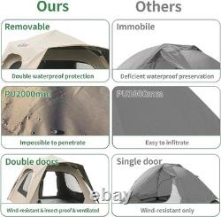 2-3 Man Pop Up Camping Tent Waterproof 4 Season Hiking Backpacking Shelter