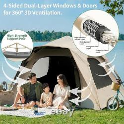 2-3 Man Pop Up Camping Tent Waterproof 4 Season Hiking Backpacking Shelter