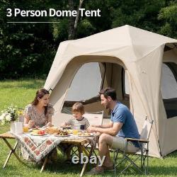 2-3 Man Pop Up Camping Tent Waterproof 4 Season Hiking Backpacking Shelter