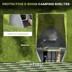 2-3 Man Resistant Dome Tent Festival Outdoor Camping Rain Fly Waterproof Weather