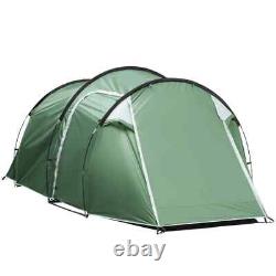 2-3 Person Tunnel Camping Tent, Groundsheet Rainfly Air Vents Waterproof Shelter